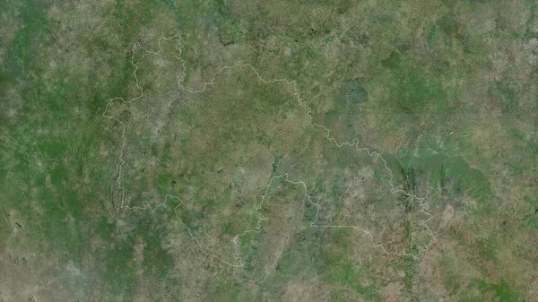 Savanes Distriktet Elfenbenskusten Satellitbilder Form Som Skisseras Mot Dess Landområde — Stockfoto