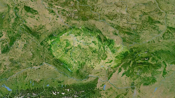 República Checa Zona Satélite Mapa Proyección Estereográfica Composición Cruda Capas —  Fotos de Stock