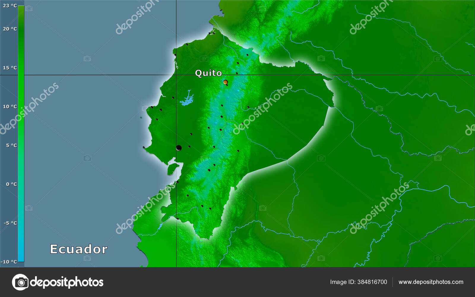 Temperatura Mínima Del Mes Más Frío Dentro Del Área Ecuatoriana
