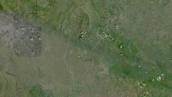Salcedo Provinsen Dominikanska Republiken Satellitbilder Form Som Skisseras Mot Dess — Stockfoto