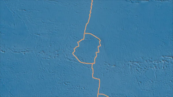 Tektonische Platten Grenzen Die Topografische Karte Der Das Osterplattengebiet Angrenzenden — Stockfoto