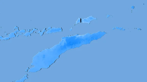 Osttimor Auf Der Jährlichen Niederschlagskarte Der Stereographischen Projektion Rohzusammensetzung Von — Stockfoto