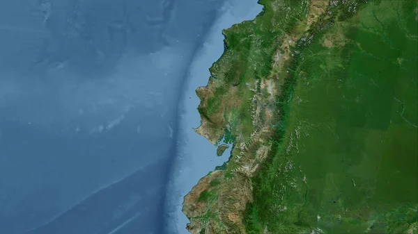 Ekvador Ülkenin Yakın Perspektifi Özet Yok Uydu Resimleri — Stok fotoğraf