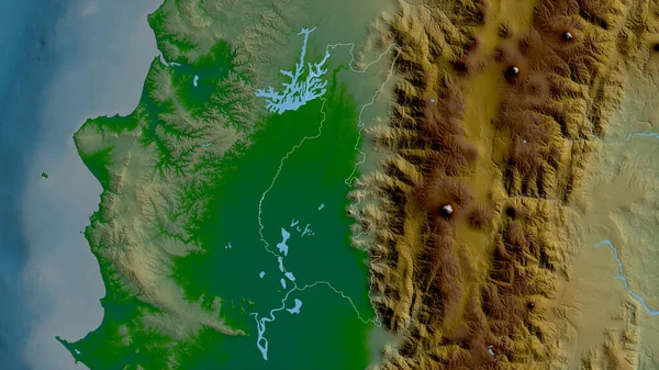 Лос Риос Провинция Эквадор Цветные Шейдерные Данные Озерами Реками Форма — стоковое фото
