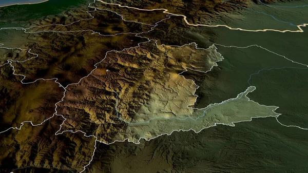 Napo Provincia Ecuador Hizo Zoom Resaltó Características Principales Del Paisaje — Foto de Stock
