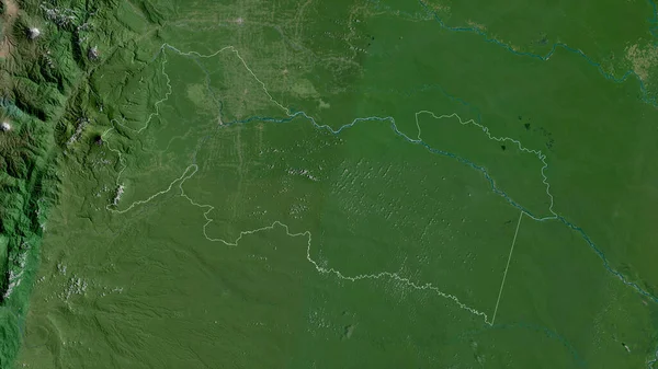 Orellana Province Equateur Imagerie Satellite Forme Tracée Contre Zone Pays — Photo