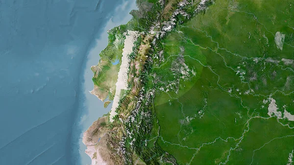 Stereografik projeksiyondaki C uydusundaki Ekvador alanı - raster katmanlarının ham bileşimi