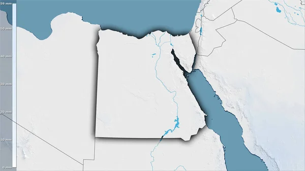 Precipitazione Del Quarto Più Secco All Interno Dell Area Egiziana — Foto Stock