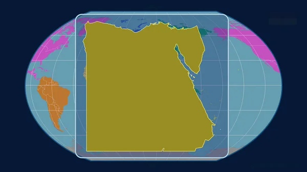 Zoomed Het Licht Van Egypte Schetsen Met Perspectief Lijnen Tegen — Stockfoto