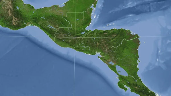 Salvador Környéke Távoli Ferde Perspektíva Körvonal Nélkül Műholdas Képek — Stock Fotó