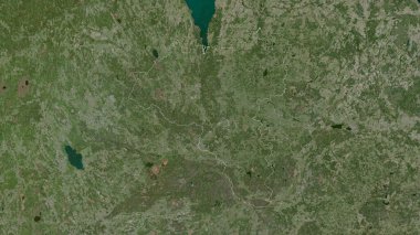 Valga, Estonya eyaleti. Uydu görüntüleri. Ülke alanına göre şekillendirilmiş. 3B görüntüleme