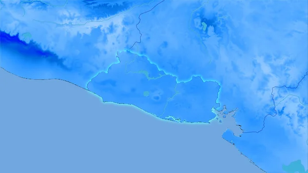 Área Salvador Mapa Anual Precipitación Proyección Estereográfica Composición Cruda Capas — Foto de Stock