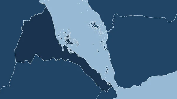 Eritrea Primer Plano Perspectiva Del País Sin Esbozo Formas Solamente —  Fotos de Stock