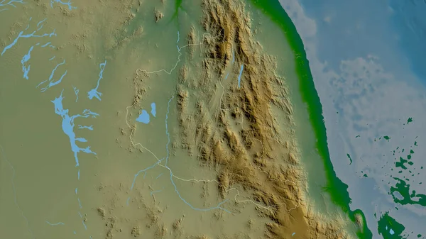 에리트레아 지역의 바입니다 셰이더 데이터에 호수와 포함되어 있습니다 셰이프는 지역에 — 스톡 사진