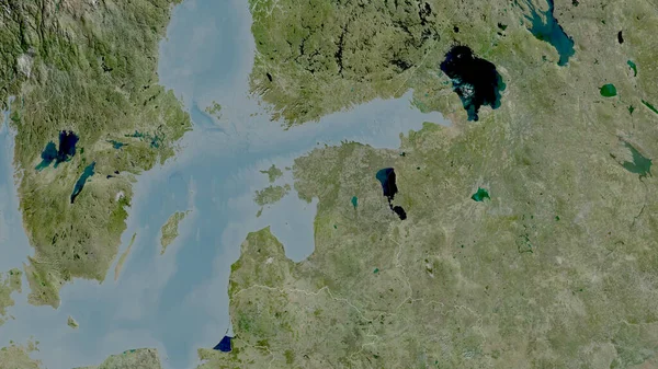 Estonsko Přiblížilo Sousedilo Satelitní Snímky Vykreslování — Stock fotografie
