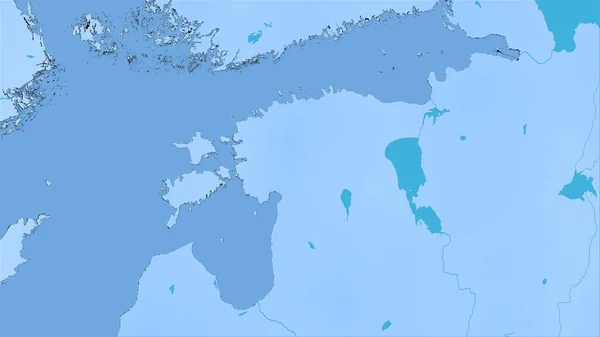 Obszar Estonii Rocznej Mapie Opadów Projekcji Stereograficznej Surowy Skład Warstw — Zdjęcie stockowe