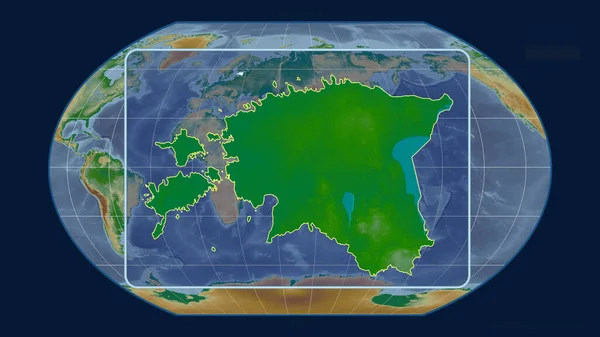 Gezoomd Met Het Oog Estland Schetsen Met Perspectief Lijnen Tegen — Stockfoto