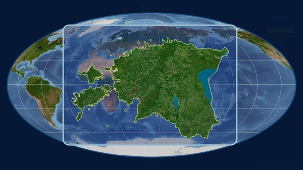 Gezoomd Met Het Oog Estland Schetsen Met Perspectief Lijnen Tegen — Stockfoto