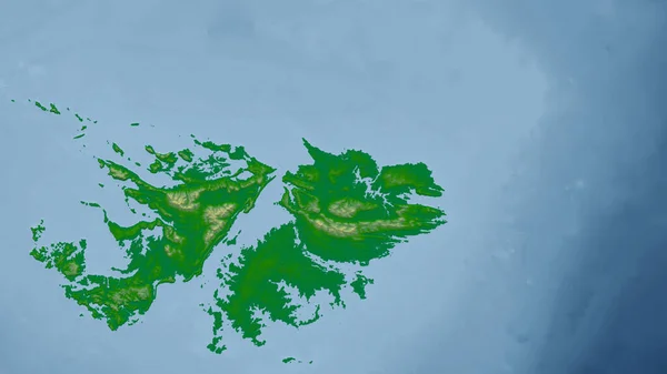 Islas Malvinas Primer Plano Perspectiva Del País Sin Esbozo Mapa — Foto de Stock