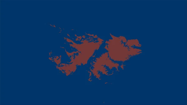 Zona Las Islas Malvinas Mapa Divisiones Administrativas Proyección Estereográfica Composición —  Fotos de Stock