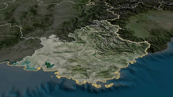 Прованс Альпи Кот Азур Регіон Франції Масштабований Виділений Супутникові Знімки — стокове фото