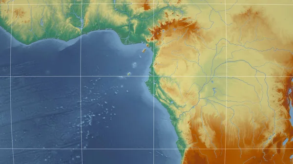 邻里关系 远景遥远 没有轮廓 地形起伏图 — 图库照片