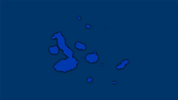Zona Las Islas Galápagos Mapa Divisiones Administrativas Proyección Estereográfica Composición —  Fotos de Stock