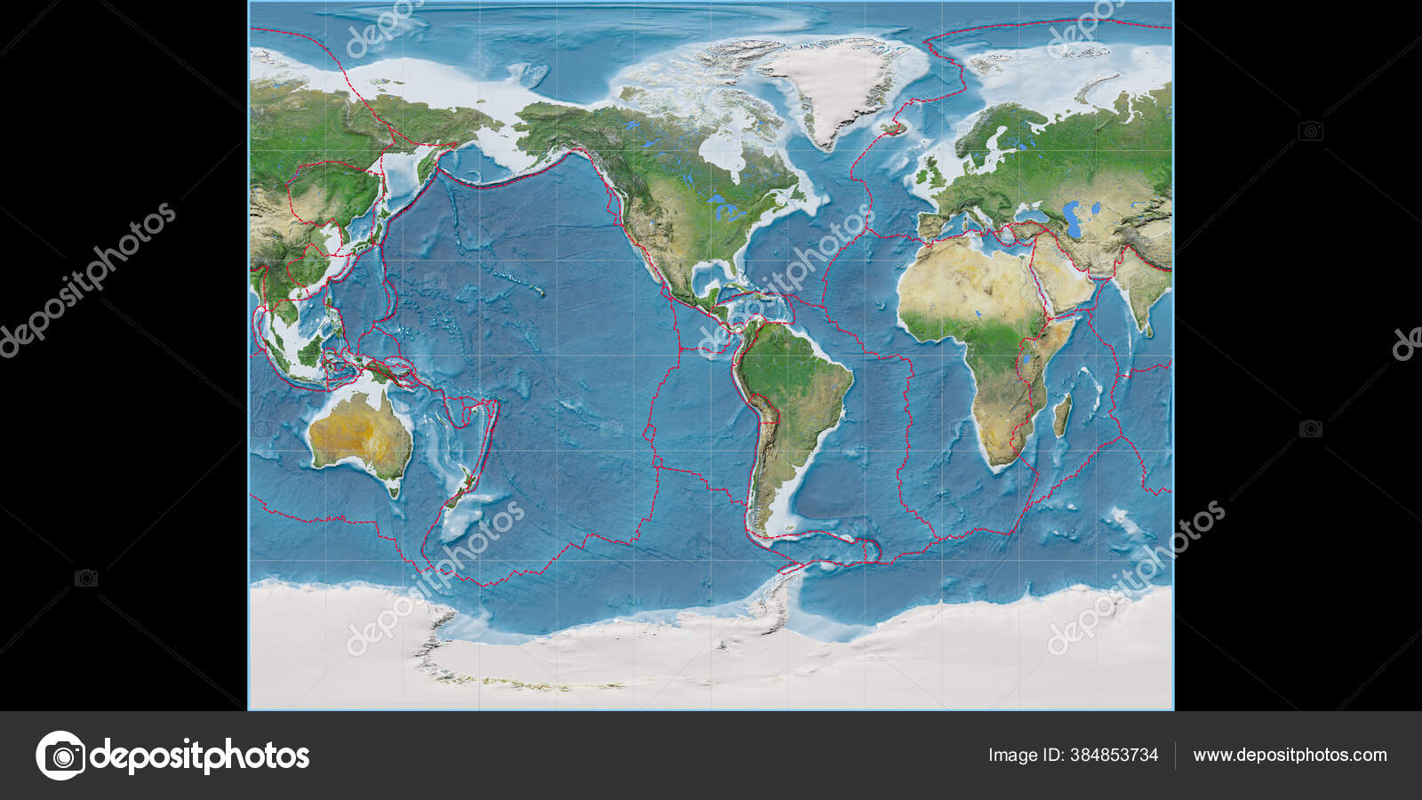 Mapa Del Mundo Gall Proyección Estereográfica Centrada Longitud Oeste