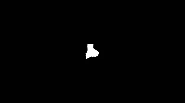 Біла Маска Тектонічної Плити Галапагосу Чорному Тлі Проекція Ван Дер — стокове фото