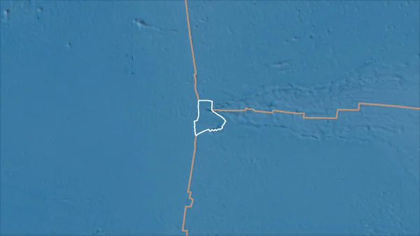 Placa Tectónica Delineada Galápagos Bordes Placas Adyacentes Satélite Mapa Proyección —  Fotos de Stock