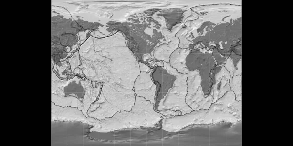 Παγκόσμιος Χάρτης Στο Gall Στερεογραφική Προβολή Επίκεντρο Δυτικό Γεωγραφικό Μήκος — Φωτογραφία Αρχείου
