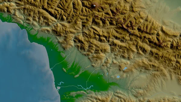 Samegrelo Zemo Svaneti Wilayah Georgia Data Warna Warni Shader Dengan — Stok Foto