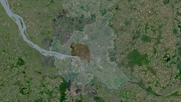 Hamburk Stát Německo Satelitní Snímky Tvar Rýsoval Jeho Venkovské Ploše — Stock fotografie