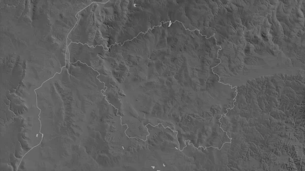 Саар Штат Германия Карта Масштабе Grayscaled Лаками Риверами Форма Очерченная — стоковое фото