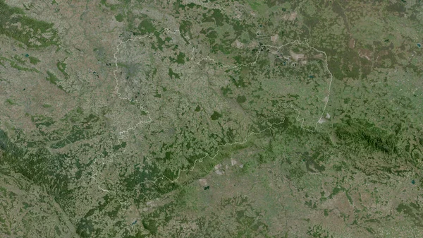 Sachsen État Allemagne Imagerie Satellite Forme Tracée Contre Zone Pays — Photo