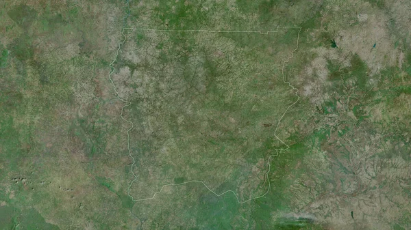 Upper West Región Ghana Imágenes Satélite Forma Delineada Contra Área — Foto de Stock