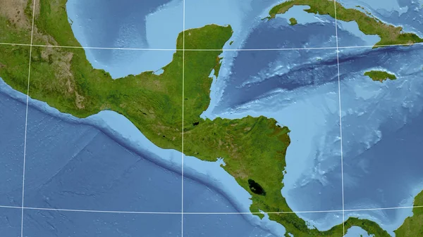 Guatemala Buurt Verre Perspectief Zonder Schets Satellietbeelden — Stockfoto