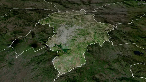 Guatemala Departement Guatemala Zoomas Och Markeras Satellitbilder Rendering — Stockfoto