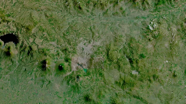 危地马拉 危地马拉省 卫星图像 形状与它的国家相对应 3D渲染 — 图库照片