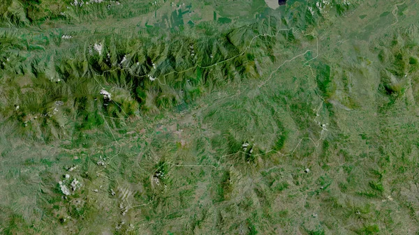 グアテマラのザカパだ 衛星画像 形状は その国の領域に対して概説 3Dレンダリング — ストック写真