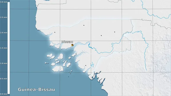 Precipitación Del Mes Más Seco Dentro Del Área Guinea Bissau —  Fotos de Stock