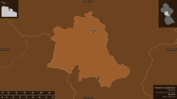 Потаро Сіпаруні Регіон Гаяна Прилаштовані Водойми Озерами Річками Форма Представлена — стокове фото