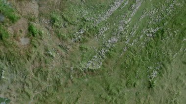 El Paraiso, Honduras Departmanı. Uydu görüntüleri. Ülke alanına göre şekillendirilmiş. 3B görüntüleme