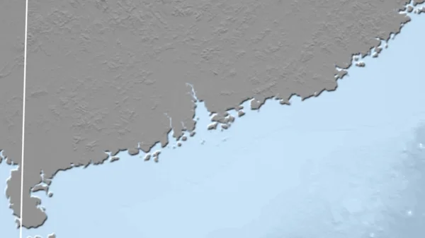 Hong Kong Bairro Perspectiva Distante Sem Contorno Mapa Elevação Escala — Fotografia de Stock