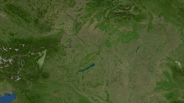 Maďarsko Detailní Pohled Zemi Žádný Obrys Satelitní Snímky — Stock fotografie