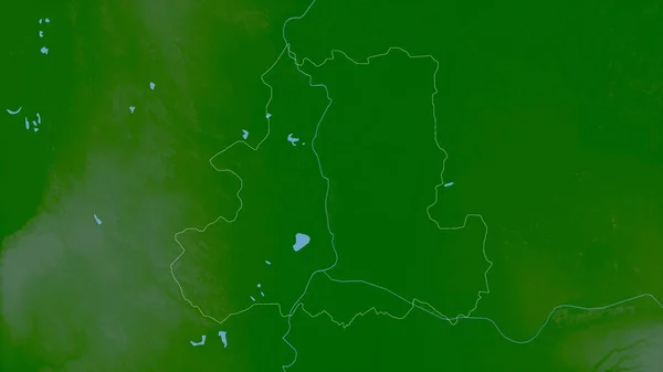 Csongrad Condado Hungria Dados Sombreamento Coloridos Com Lagos Rios Forma — Fotografia de Stock