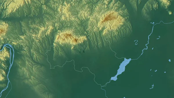 Heves Επαρχία Της Ουγγαρίας Έγχρωμη Ανακούφιση Λίμνες Και Ποτάμια Σχηματισμός — Φωτογραφία Αρχείου