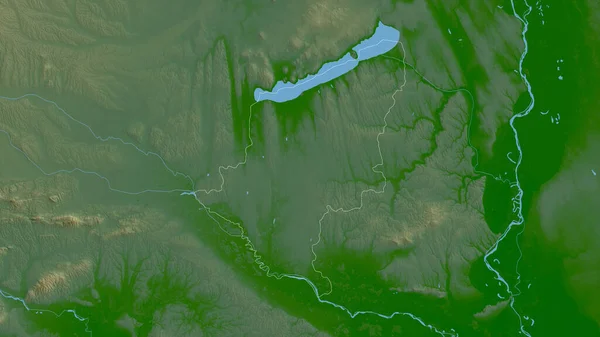 Сомоги Округ Венгрия Цветные Шейдерные Данные Озерами Реками Форма Очерченная — стоковое фото