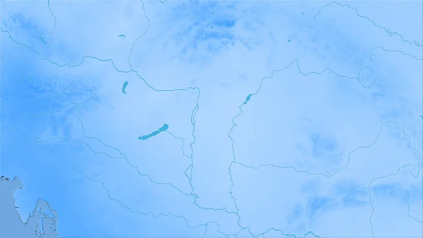 Hungría Mapa Anual Precipitaciones Proyección Estereográfica Composición Bruta Las Capas —  Fotos de Stock