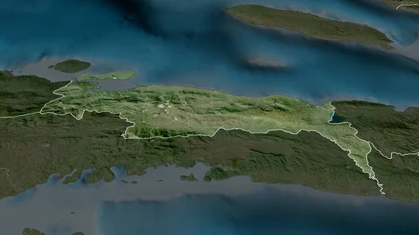 Nippes Die Abteilung Haiti Wurde Vergrößert Und Hervorgehoben Satellitenbilder Rendering — Stockfoto
